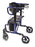 Lumex Hybrid LX - Rollator Transport Chair Aluminum Frame 300 lbs. Weight Capacity Majestic Blue Upholstery - LX1000B