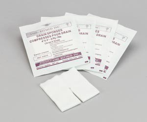 AMD Ritmed Drain Sponge Gauze 4 X 4 Inch Fenestrated Square Sterile - A9210