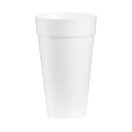 WinCup - Drinking Cup 24 oz. White Styrofoam Disposable - 24C18