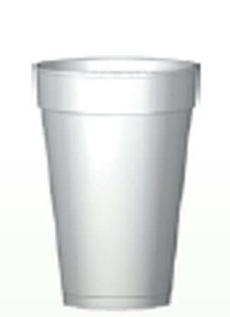 WinCup - Drinking Cup 16 oz. White Styrofoam Disposable - 16C18