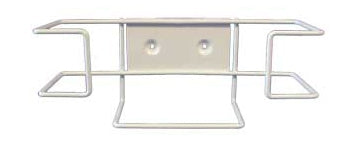 Unimed - Midwest Dual Wire Glove Box Holder Horizontal or Vertical Mount 1-Box Horizontal / 2-Box Vertical White 3-1/2 X 3-1/2 X 11 Inch Coated Wire - BXWW004029