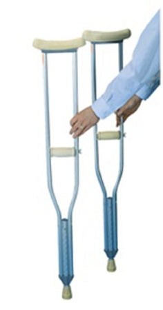Alimed Underarm Crutches Aluminum Frame Tall Adult 250 lbs. Weight Capacity - 77012/NA/REG