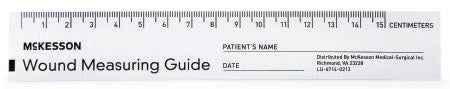 McKesson McKesson Wound Measuring Guide 6 Inch Paper NonSterile - 533-LR/50