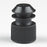Globe Scientific Globe Scientific Tube Closure LDPE Flanged Plug Cap Black 11.5 X 17.1 mm For 13 mm Test Tubes, Centrifuge Tubes and Round Cuvettes NonSterile - 118240K