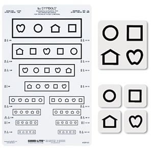 Good-Lite LEA SYMBOLS Massachusetts Vision Chart Set Lea Symbols 10 Foot Pediatric - 259100
