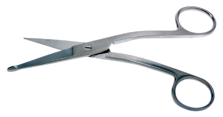 BR Surgical BR Surgical Bandage Scissors Knowles 5-1/2 Inch Length Surgical Grade Stainless Steel NonSterile Finger Ring Handle Straight Sharp/Blunt - BR08-93014