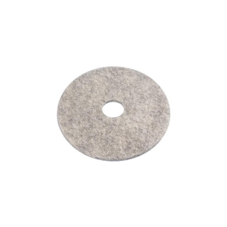 Saalfeld Redistribution Porko Plus Hard Floor Burnishing Pad 19 Inch Black / Gray Polyester / Natural Fiber - 401819