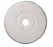 Saalfeld Redistribution americo Hard Floor Burnishing Pad 20 Inch White Microfiber - 404220