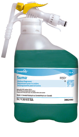 Diversey Suma - Surface Cleaner / Degreaser RTD Dispensing System Liquid Concentrate 5 Liter Bottle Unscented NonSterile - DVO93062493