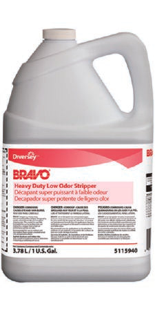 Diversey Bravo - Floor Stripper Liquid 1 gal. Jug Unscented Manual Pour - DVS95115940