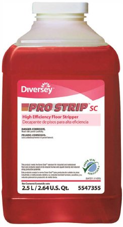 Diversey Pro Strip - Floor Stripper Liquid 2.5 Liter Bottle Mild Scent Manual Pour - DVS95547355