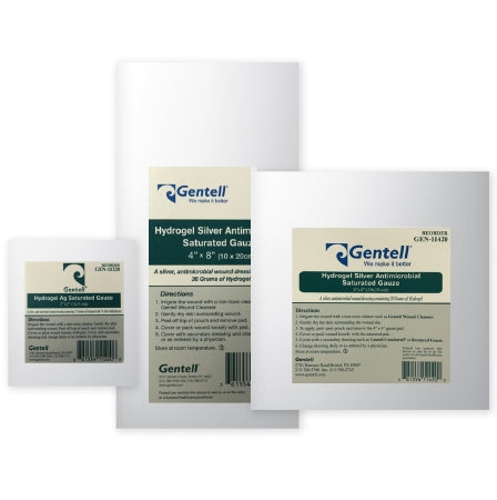 Gentell Hydrogel Dressing 4 X 4 Inch Square - GEN-11420C