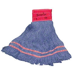 Saalfeld Redistribution Golden Star Scepter Wet Mop Head Medium Blue Blended Reusable - AST16BSP9