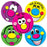 Smilemakers  100 Per Unit Goofy Faces Sticker 2.5 Inch - HAF5B