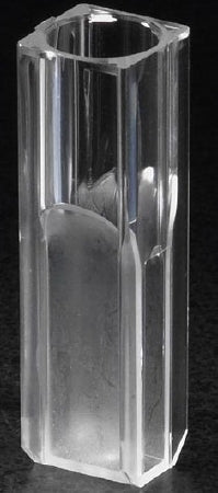 Globe Scientific Micro Cuvette 12 X 12 X 45 mm, 1.5 mL, Standard, Square, 10 mm Path Length, 340 to 800 nm Spectrum Range, Disposable For Spectrophotometer - 112137