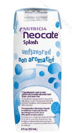 Nutricia North America Neocate Splash Pediatric Oral Supplement / Tube Feeding Formula Unflavored 8 oz. Carton Ready to Use - 84451