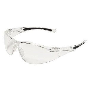 Grainger Uvex A800 Safety Glasses Wraparound Clear Tint Polycarbonate Lens Clear Frame Over Ear One Size Fits Most - 2TFX1