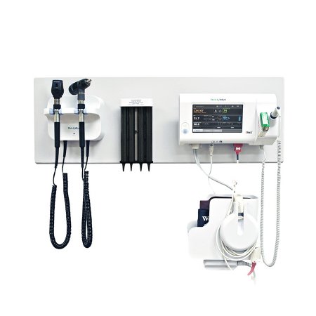 Welch Allyn Green Series 777 Integrated Wall System Wall Aneroid Sphygmomanometer, Wall Board, GS 777 Wall Transformer, Coaxial Ophthalmoscopes, Diagnostic Macroview Otoscopes, Wall Aneroid - 77792-ML