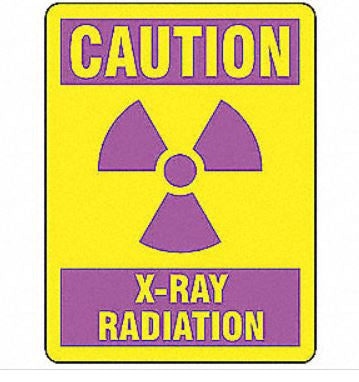 Grainger Accuform Caution Sign Caution X-Ray Radiation - 128782P
