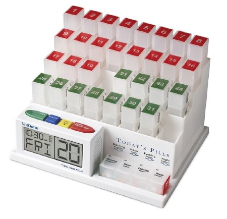 Alimed Pill Organizer with Alarm 31 Day 4 Dose - 711968