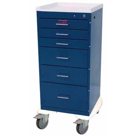 Mini-Line - Anesthesia Cart Navy Blue - 3256K