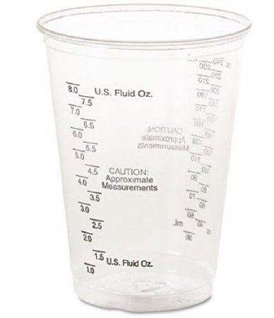 Solo Cup Solo Ultra Clear Graduated Drinking Cup 10 oz. Clear Plastic Disposable - TP10DG