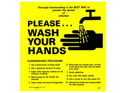 Mabis Healthcare Instructional Sign - L-9209