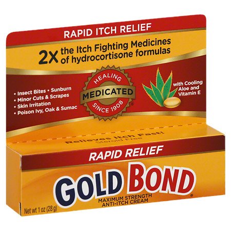 Chattem Gold Bond Itch Relief 1% - 1% Strength Cream 1 oz. Tube - 4116705010