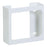 Clinton Industries Glove Box Holder Horizontal or Vertical Mount 2-Box White 3-3/4 X 10 X 10-1/2 Inch Powder Coated Metal - GW-2020