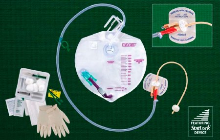 Lubri-Sil I.C. Complete Care - Indwelling Catheter Tray Foley 16 Fr. 5 cc Balloon Antimicrobial Coated Silicone - 322416A