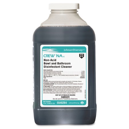Saalfeld Redistribution Crew NA Surface Disinfectant Cleaner Non-acid Liquid Concentrate 2.5 Liter Bottle Floral Scent - 5546264