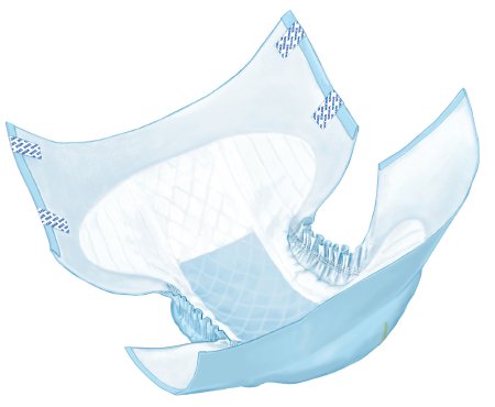 Cardinal Wings Choice Plus Adult Incontinent Brief Tab Closure Large Disposable Heavy Absorbency - 60034