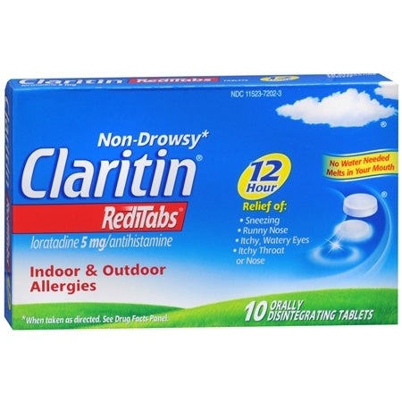 MSD Consumer Care Claritin Allergy Relief 5 mg Strength Chewable Tablet 10 per Box - 11523432801