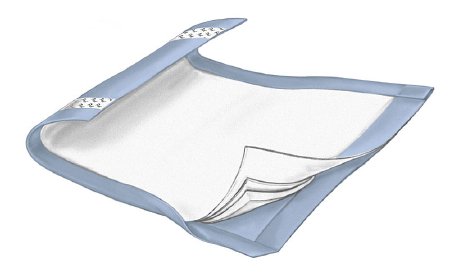 Cardinal Wings Underpad 36 X 70 Inch Disposable Fluff / Polymer Heavy Absorbency - 995-