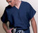 Fashion Seal Uniforms Scrub Shirt Medium Navy Blue 1 Pocket Short Cap Sleeves Unisex - 78744-