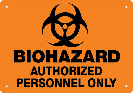 Medical Safety Systems - Door Sign Caution Biohazard - 815-07050823