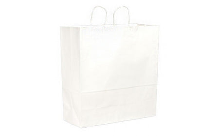 Saalfeld Redistribution Duro Cargo Shopping Bag White Virgin Paper 18 lbs. - 86787