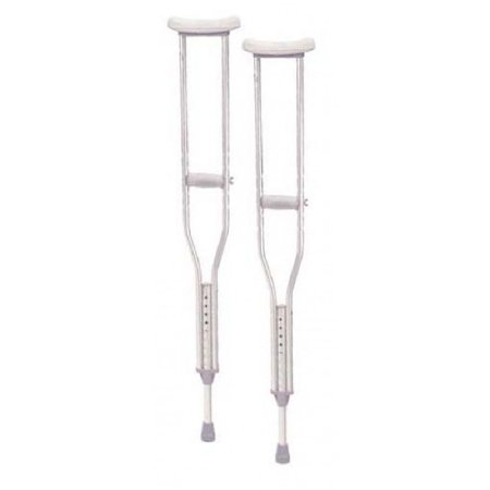 Drive Medical Underarm Crutches Aluminum Frame Adult 350 lbs. Weight Capacity - RTL10400