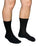 Scott Specialties Diabetic Compression Socks Crew Small Black Closed Toe - CO1680 BLA S