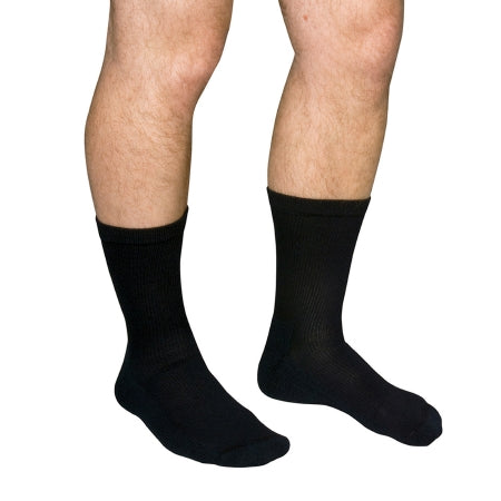 QCS - Diabetic Socks Crew Small White Closed Toe - MCO1680 WHI SM
