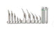Med-Tech Resources INTUBATION KIT, STD S/STL W/BLADES FORCEP & LIGHT PEN - TR-16011-KIT