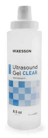 McKesson McKesson Ultrasound Gel Ultrasound and Laser Transmission 250 mL (8.5 oz.) Bottle - 4963