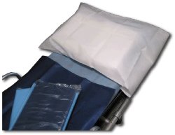 Med-Tech Resources Bed Sheet Set Flat, Fitted, Pillowcase Various Dimensios Dark Blue / White Nonwoven Fabric Disposable - TR-901