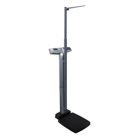 Health O Meter - Column Scale with Height Rod Digital LCD Display 460 lb / 209 kg Capacity Gray AC Adapter / Battery Operated - 499KLHR