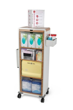 Medline - Isolation Organizer Cart 14.5 X 25 X 52 Inch - NONISOORGCART