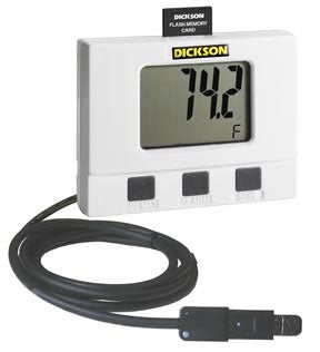 PANTek Technologies LLC Dickson Temperature / Humidity Datalogger Fahrenheit / Celsius -40° to +185°F (-40° to +85°C) Remote Probe Battery Operated - 15-174-120