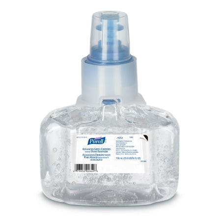 GOJO Purell Advanced Hand Sanitizer 700 mL Ethyl Alcohol Gel Dispenser Refill Bottle - 1303-03