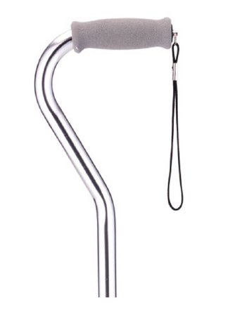 Nova Ortho-Med NOVA Offset Cane Nova Aluminum 30 to 39 Inch Height Silver - 1040SI