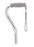 Nova - Offset Cane Aluminum 30 to 39 Inch Height Silver - 1060SI