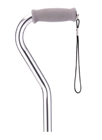 Nova Ortho-Med Offset Cane Nova Aluminum 30 To 39 Inch Height Silver - 1060SI
